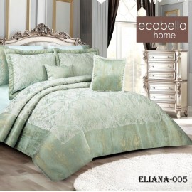 لحاف روتختی عروس شانل از برند اکوبلا مدل ELIANA کد 005 هشت تیکه