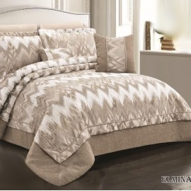 روتختی لحافی عروس شانل ابریشم از برند لاویتا مدل ELMINA کد 003 هشت تیکه دونفره