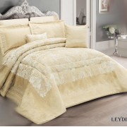 روتختی عروس شانل ژاکارد برند اکوبلا مدل LEYDI کد رنگی 003 هشت تکه دونفره