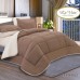 سرویس لحاف روتختی هتلی دو رو از برند لاویتا مدل LUNA کد 003 رنگ قهوه ای کرم دونفره