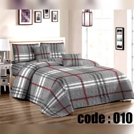 روتختی چهارفصل پنبه دوزی جنس کتان نخ از برند رزهوم مدل ROSE کد 010 تکنفره