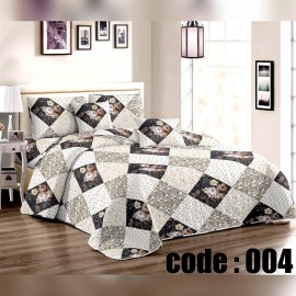 روتختی چهارفصل پنبه دوزی جنس کتان نخ از برند رزهوم مدل ROSE کد 004 تکنفره