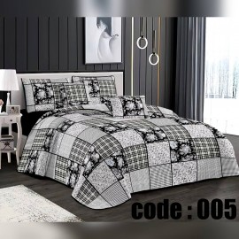 روتختی چهارفصل پنبه دوزی جنس کتان نخ از برند رزهوم مدل ROSE کد 005 تکنفره