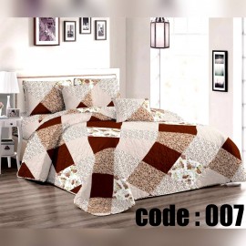 روتختی چهارفصل پنبه دوزی جنس کتان نخ از برند رزهوم مدل ROSE کد 007 تکنفره