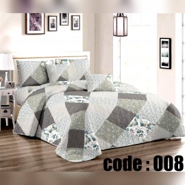 روتختی چهارفصل پنبه دوزی جنس کتان نخ از برند رزهوم مدل ROSE کد 008 تکنفره