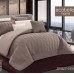سرویس لحاف روتختی پنبه دوزی کلاسیک از برند اکوبلا مدل Spirit کد 003 رنگ ترکیبی قهوه ای کرم دو نفره هشت تکه