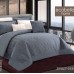 سرویس لحاف روتختی پنبه دوزی کلاسیک از برند اکوبلا مدل Spirit کد 006 رنگ ترکیبی خاکستری کرم دو نفره هشت تکه