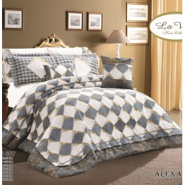 سرویس لحاف روتختی عروس Lavita مدل Alexa کد 006 دو نفره هشت تکه