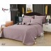 سرویس روتختی چهارفصل کتان نخ برند رزهوم مدل ASMAN کد B-07 رنگ صورتی چرک دونفره شش تیکه