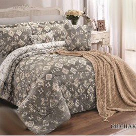 روتختی عروس شانل ابریشمی لاویتا مدل CHICHAK کد رنگی 005 دونفره 9 تکه سرویس