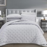 سرویس خواب لحافی اسپورت نخی طرح برجسته از برند لاویتا مدل DAMLA کد 002 رنگ طوسی